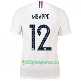 Billige Fotballdrakter Frankrike Mbappe 12 Dame VM 2018 Bortedraktsett